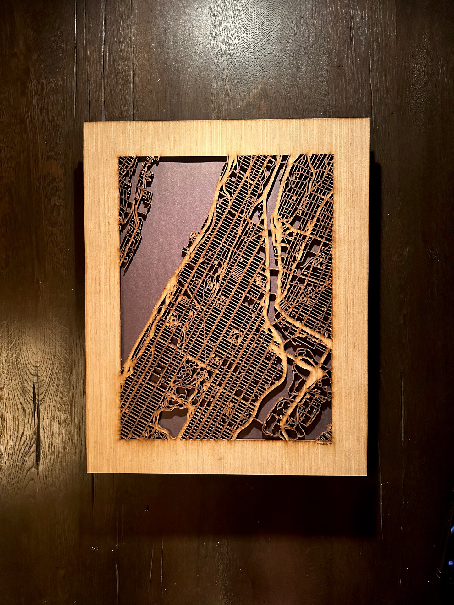 New York City, NY City Street Map | Modern Wood Wall Art in a Minimalist design. 3 sizes