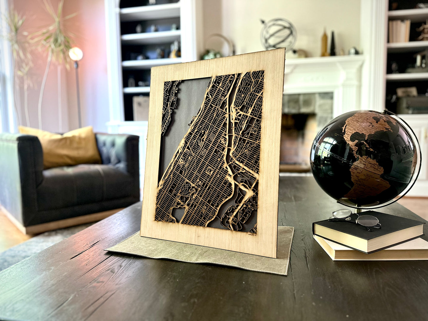 New York City, NY City Street Map | Modern Wood Wall Art in a Minimalist design. 3 sizes