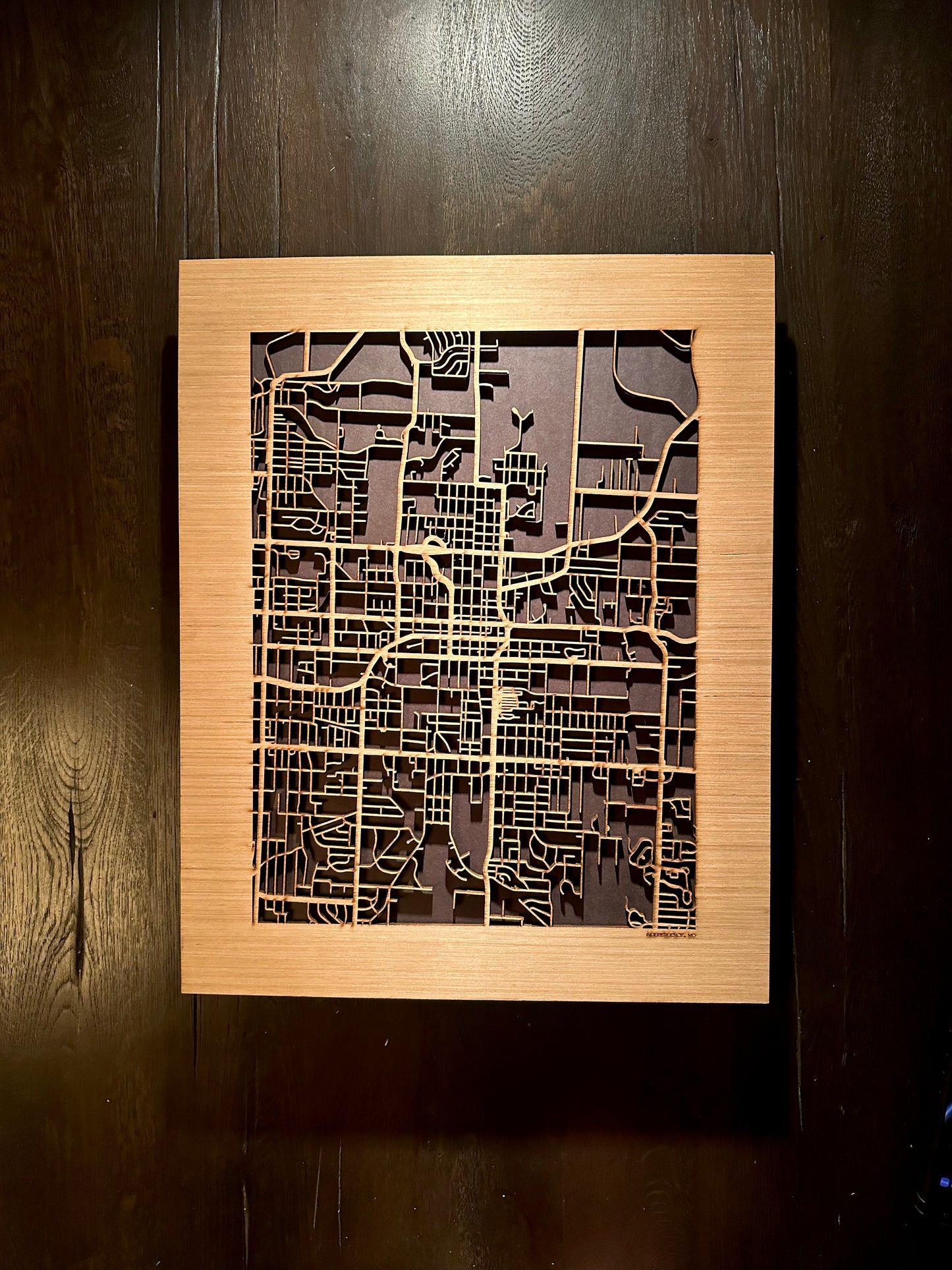 Independence, MO City Street Map | Modern Wood Wall Art in a Minimalist design. 2 sizes