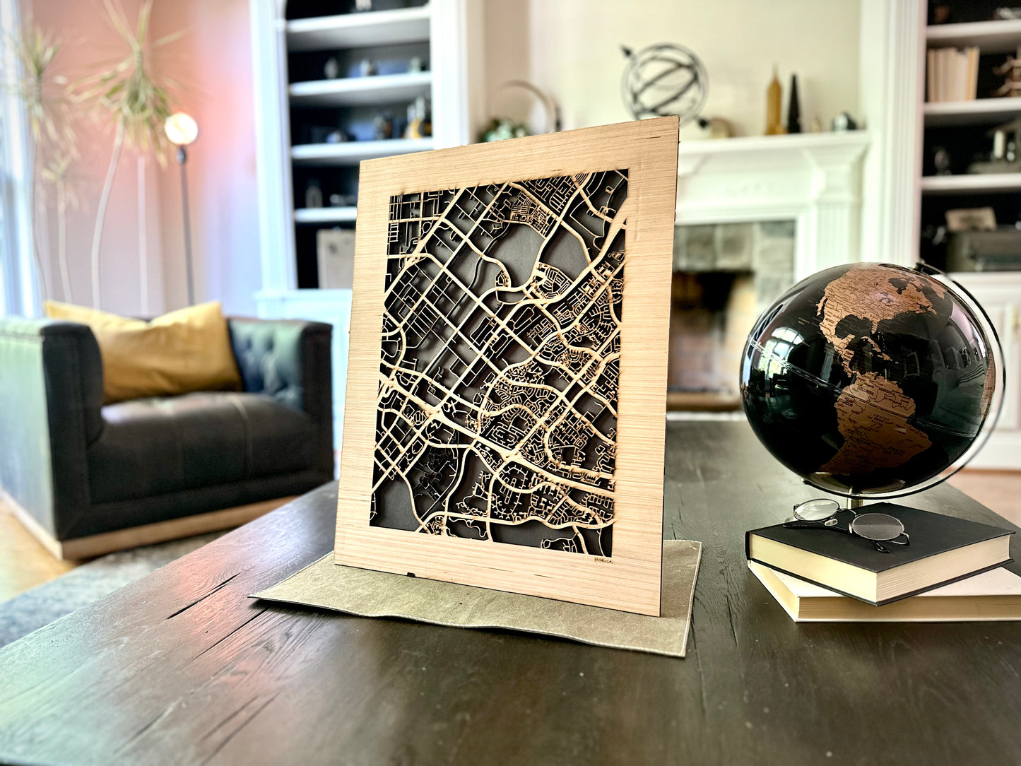 Irvine, CA City Street Map | Modern Wood Wall Art in a Minimalist design. 2 sizes