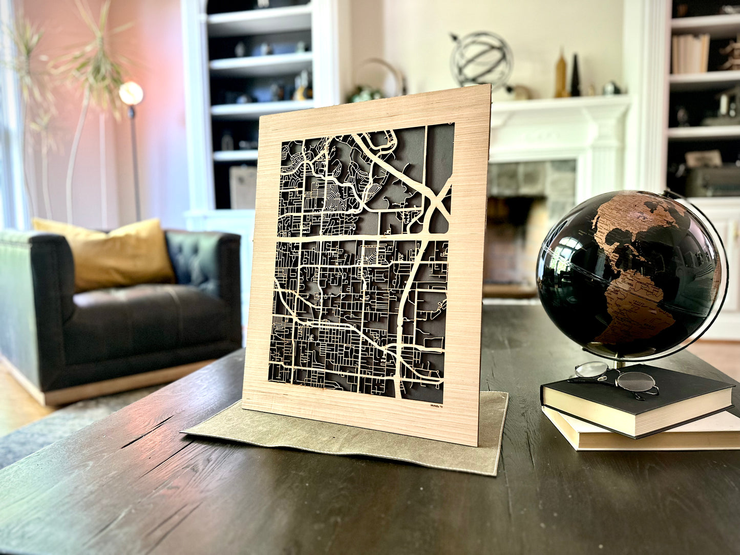 Irving, TX City Street Map | Modern Wood Wall Art in a Minimalist design. 2 sizes