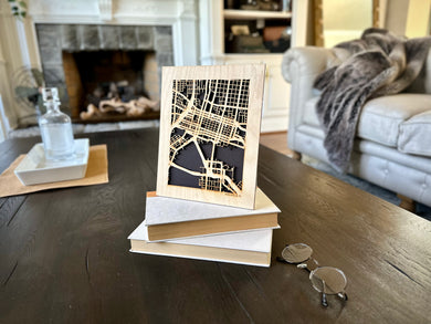 Jacksonville, FL City Street Map | Modern Wood Wall Art in a Minimalist design. 2 sizes
