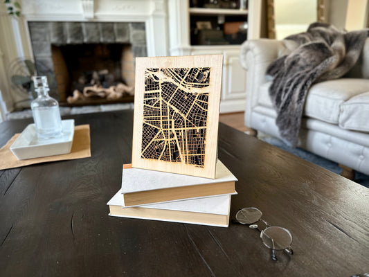 Lima, Peru City Street Map | Modern Wood Wall Art in a Minimalist design. 2 sizes