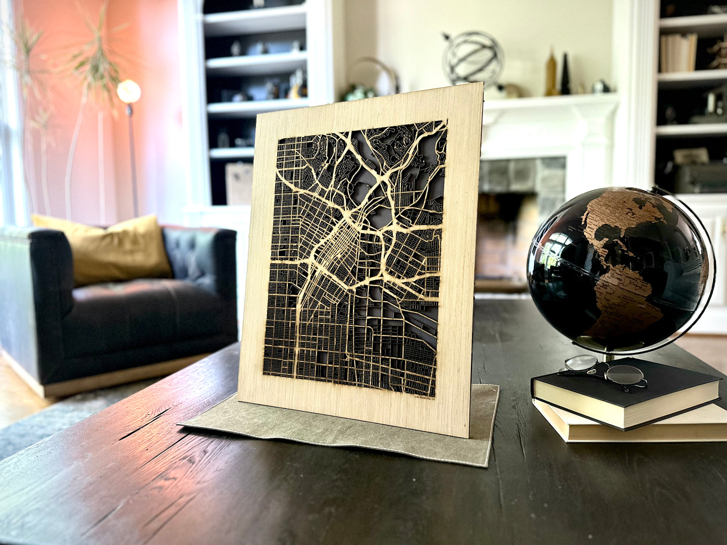 Los Angeles, CA City Street Map | Modern Wood Wall Art in a Minimalist design. 3 sizes