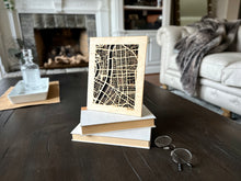 Load image into Gallery viewer, Lyon, France City Street Map | Modern Wood Wall Art in a Minimalist design. 2 sizes