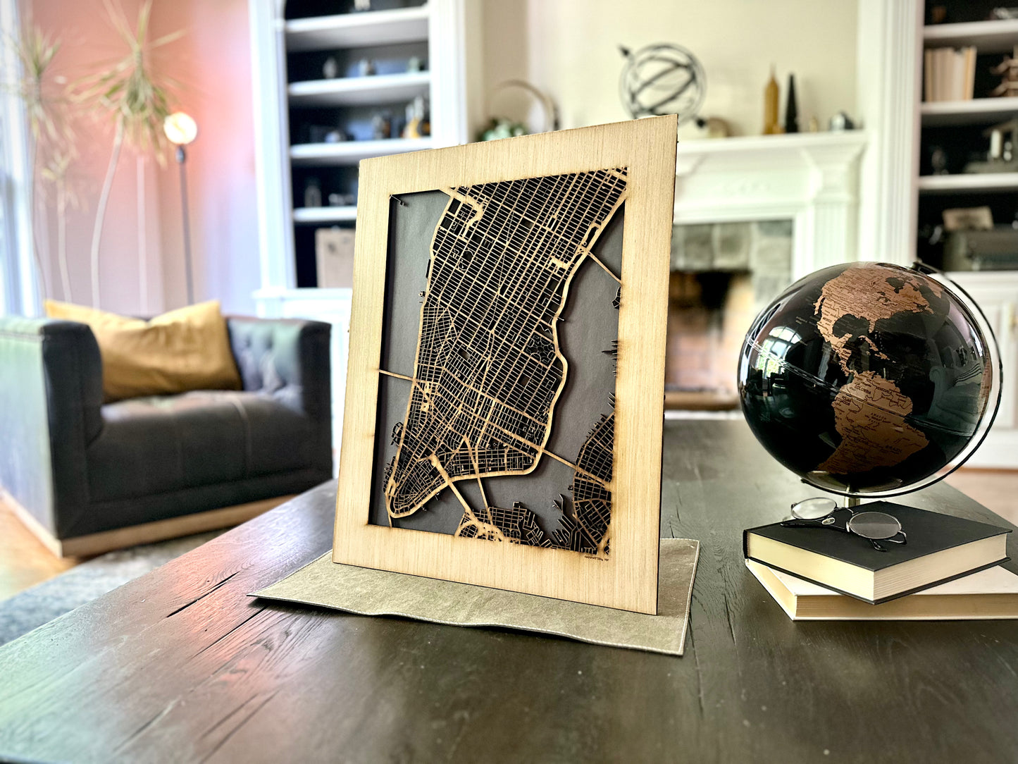 New York City, NY City Street Map | Modern Wood Wall Art in a Minimalist design. 3 sizes