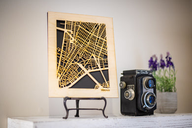New York City, NY City Street Map | Modern Wood Wall Art in a Minimalist design. 3 sizes