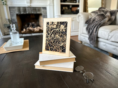 Marrakech, Morocco City Street Map | Modern Wood Wall Art in a Minimalist design. 2 sizes