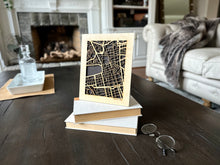Load image into Gallery viewer, Marseille, France City Street Map | Modern Wood Wall Art in a Minimalist design. 2 sizes
