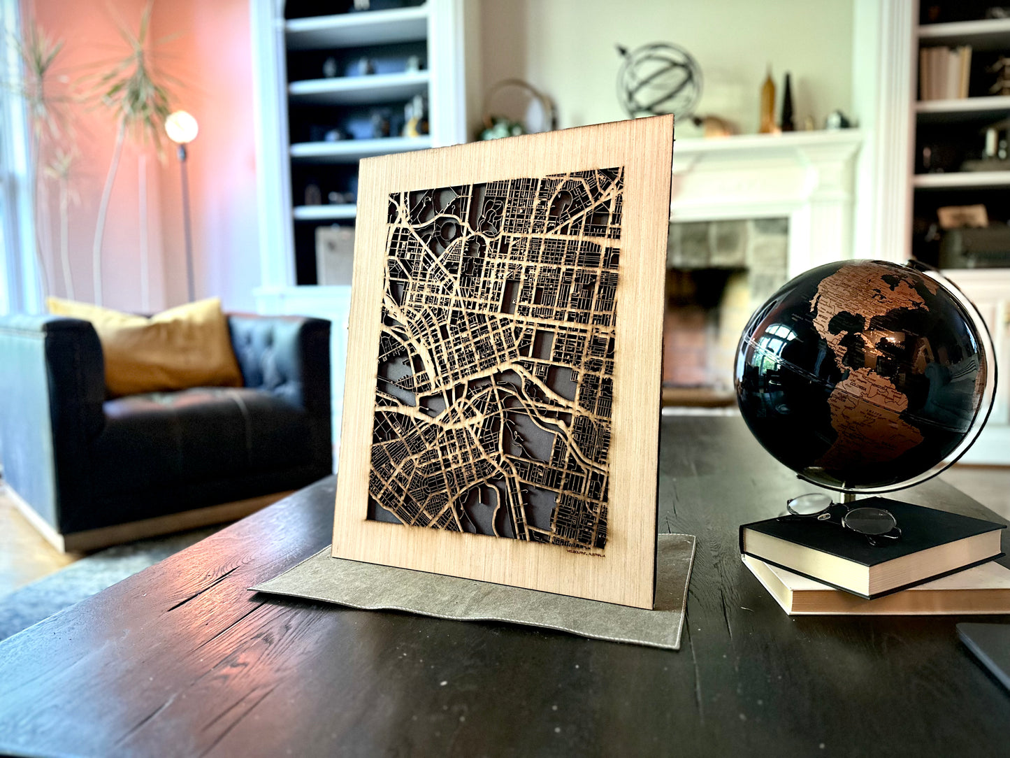 Melbourne, Australia City Street Map | Modern Wood Wall Art in a Minimalist design. 2 sizes