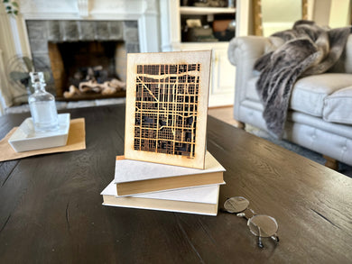 Mesa, AZ City Street Map | Modern Wood Wall Art in a Minimalist design. 2 sizes