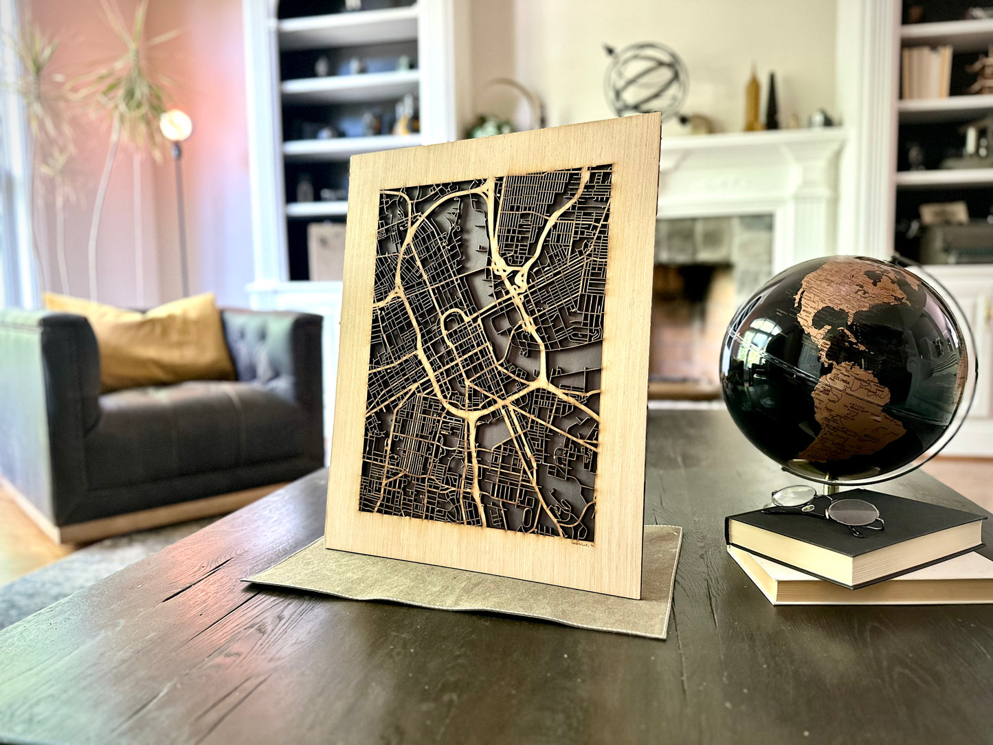 Nashville, TN City Street Map | Modern Wood Wall Art in a Minimalist design. 3 sizes