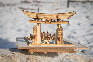 Zen Garden - Japanese Meditation Kit. Playset of 6 pieces, plus the sandbox option.