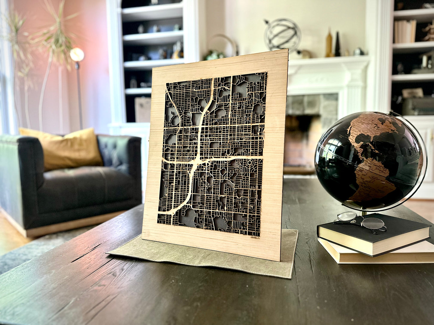 Orlando, FL City Street Map | Modern Wood Wall Art in a Minimalist design. 3 sizes