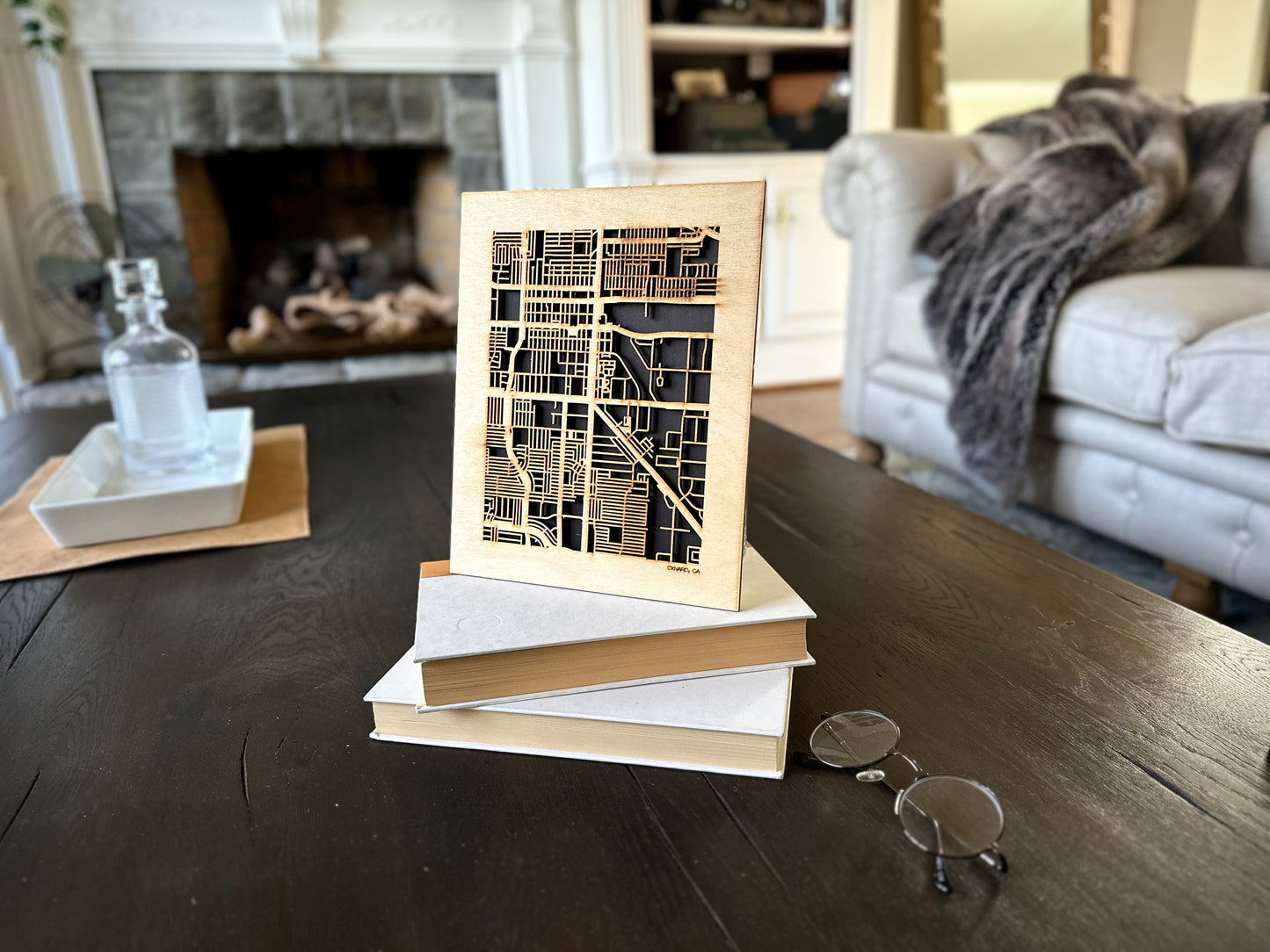 Oxnard, CA City Street Map | Modern Wood Wall Art in a Minimalist design. 2 sizes