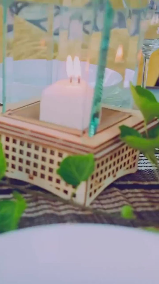 Tabletop Glass Fireplace, 2 sizes to warm your evening!