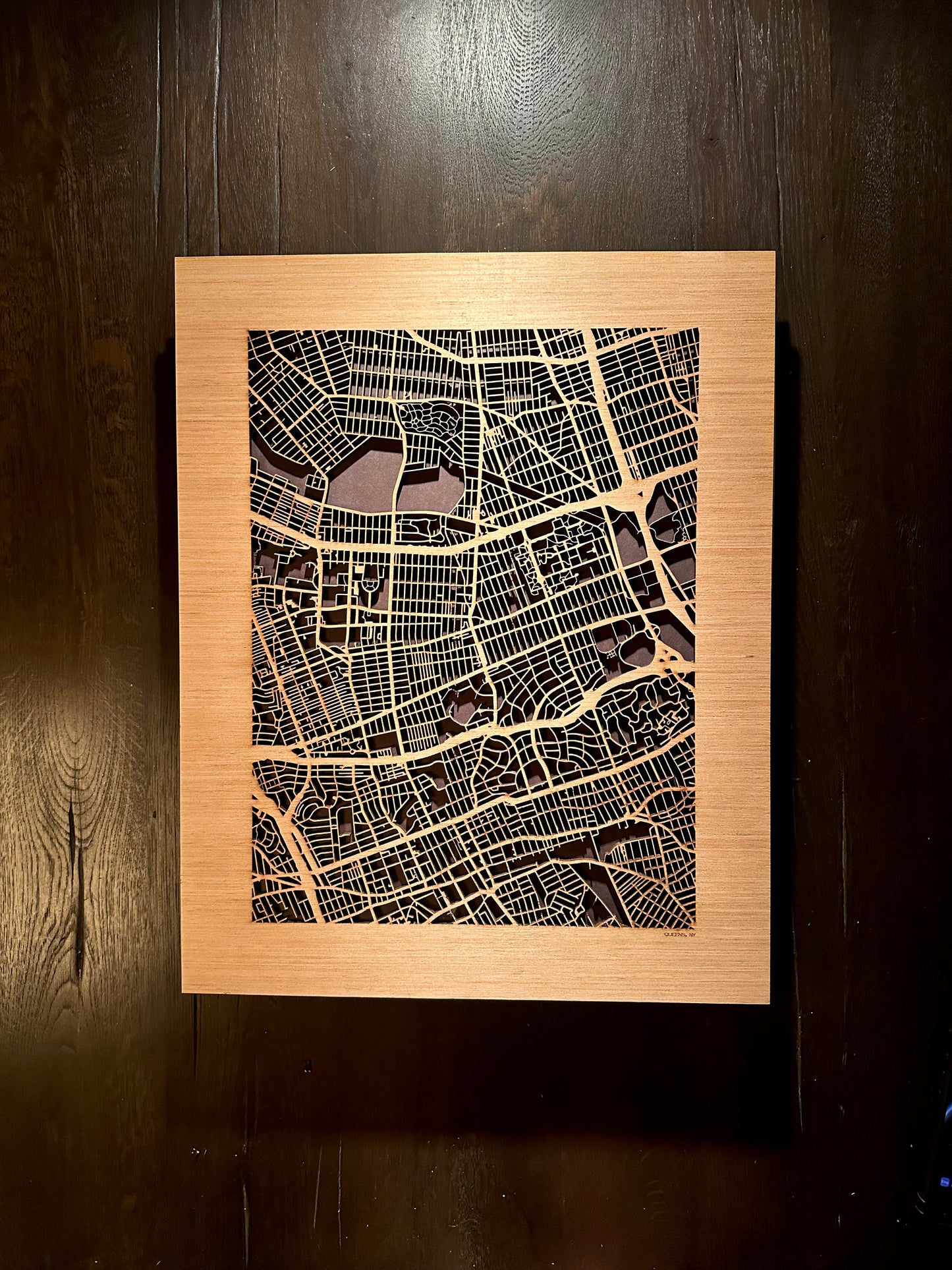 New York City, NY City Street Map | Modern Wood Wall Art in a Minimalist design. 3 sizes