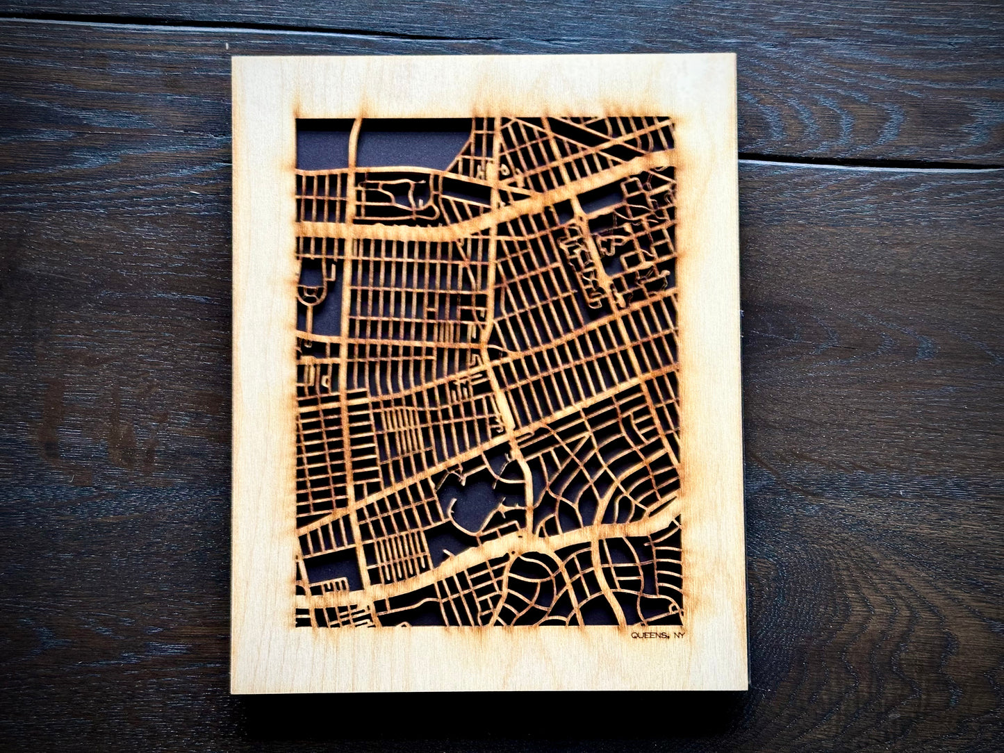New York City, NY City Street Map | Modern Wood Wall Art in a Minimalist design. 3 sizes
