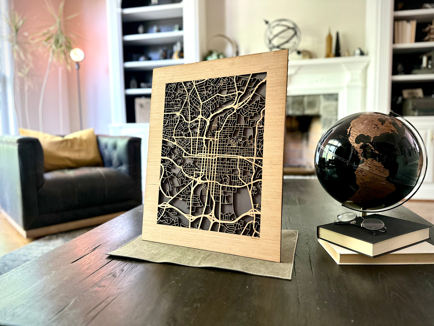 Raleigh, NC City Street Map | Modern Wood Wall Art in a Minimalist design. 2 sizes