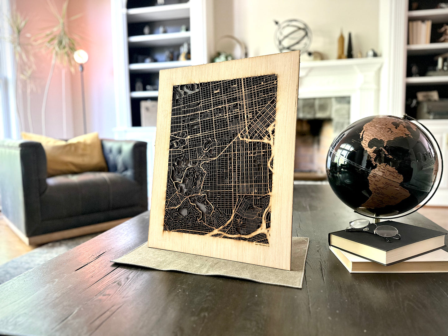 San Francisco, CA City Street Map | Modern Wood Wall Art in a Minimalist design. 3 sizes