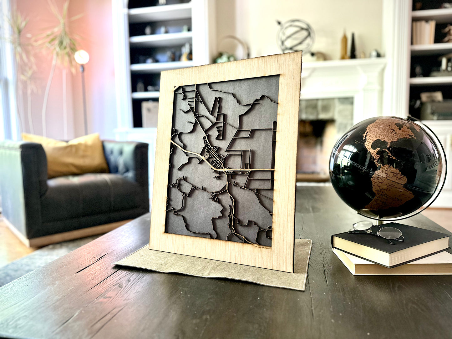 San Juan Bautista, CA City Street Map | Modern Wood Wall Art in a Minimalist design. 2 sizes