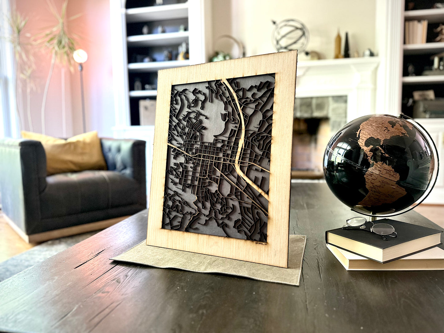 San Rafael, CA City Street Map | Modern Wood Wall Art in a Minimalist design. 2 sizes