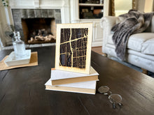 Load image into Gallery viewer, Santiago, Chile City Street Map | Modern Wood Wall Art in a Minimalist design. 2 sizes