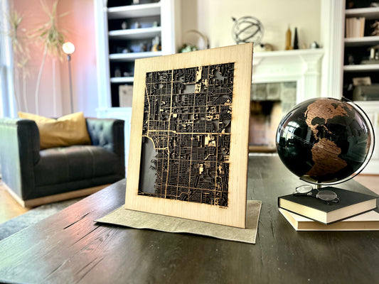 Sarasota, FL City Street Map | Modern Wood Wall Art in a Minimalist design. 2 sizes