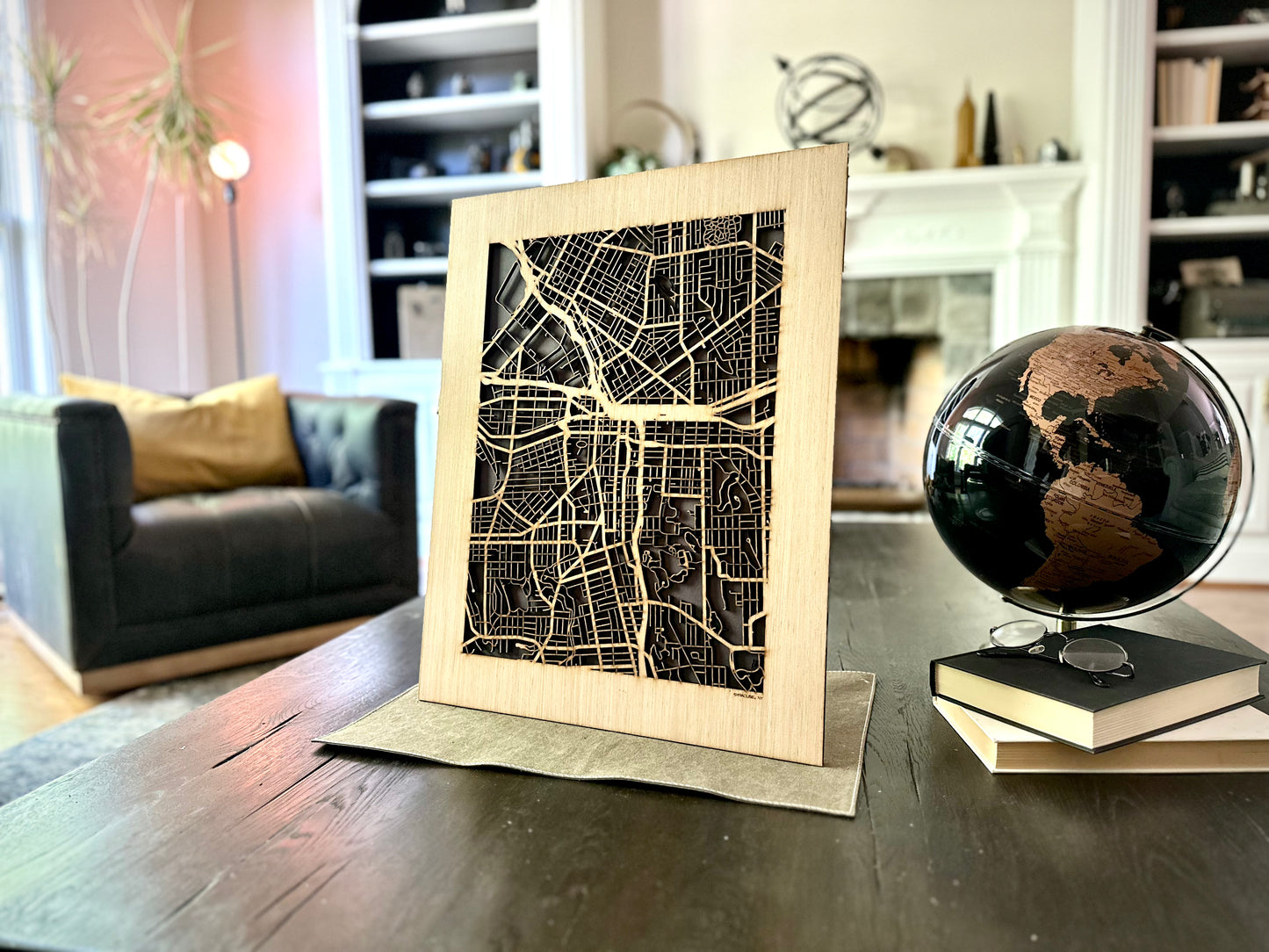 Syracuse, NY City Street Map | Modern Wood Wall Art in a Minimalist design. 2 sizes