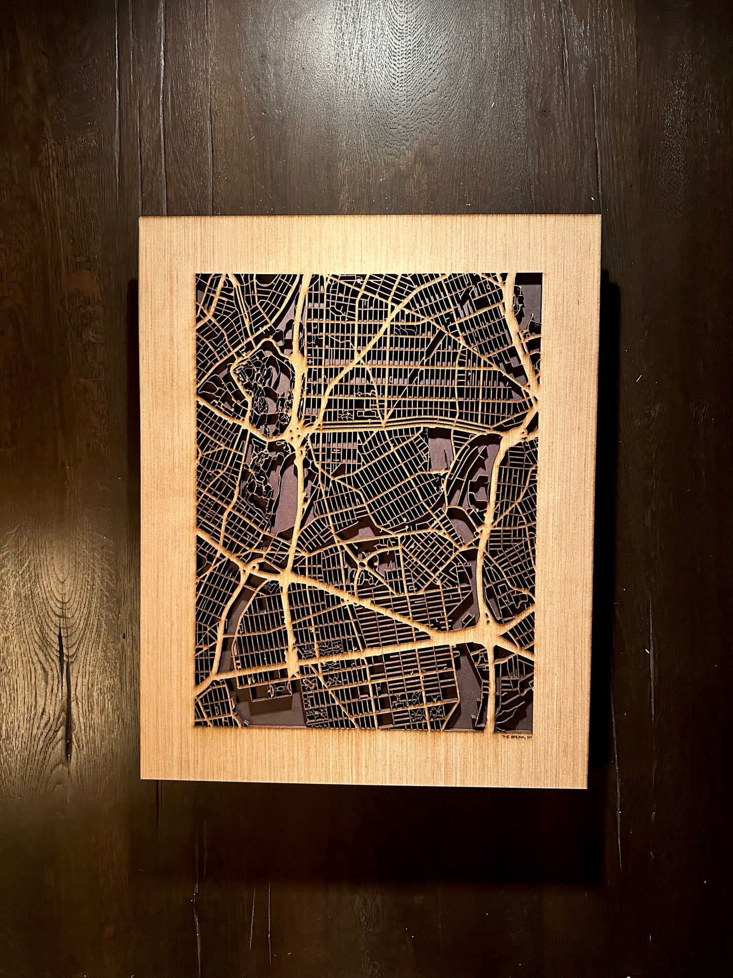 New York City, NY City Street Map | Modern Wood Wall Art in a Minimalist design. 3 sizes