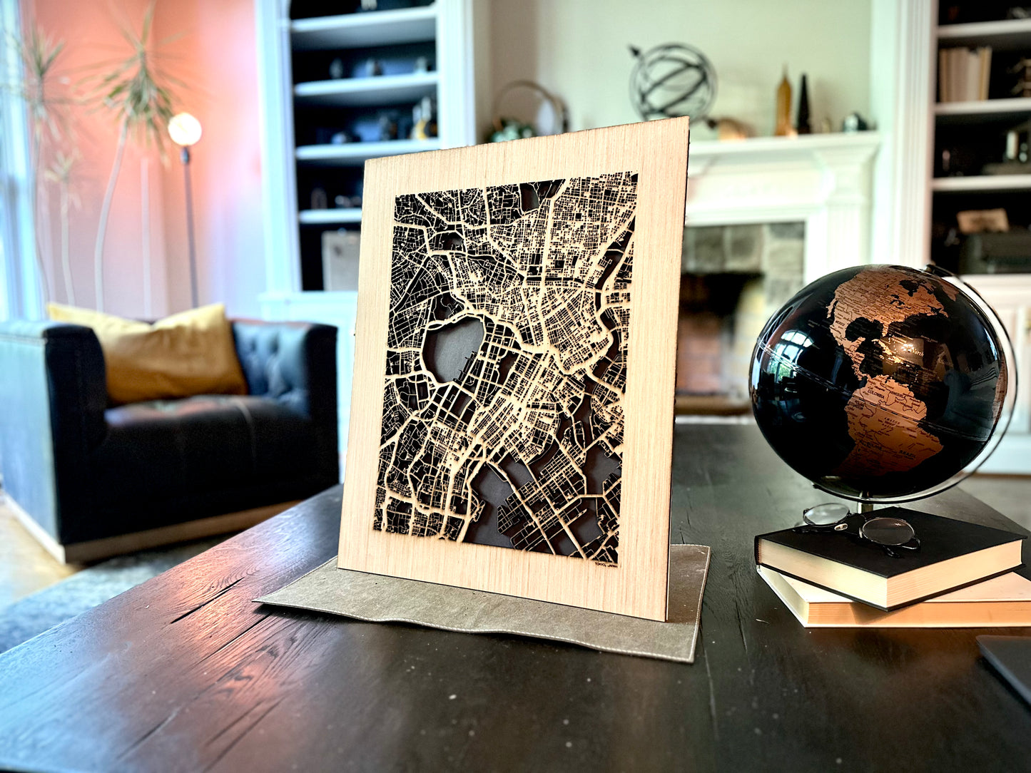 Tokyo, Japan City Street Map | Modern Wood Wall Art in a Minimalist design. 2 sizes