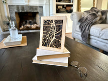 Load image into Gallery viewer, Worcester, MA City Street Map | Modern Wood Wall Art in a Minimalist design. 2 sizes