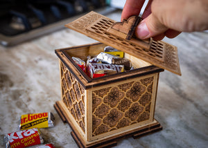 The Carlyle Collection: Your Tea Party Essentials, Tea holder, Cookie Jar, and Multipurpose Canister! Wooden 3D Kit, Assemble And Enjoy!