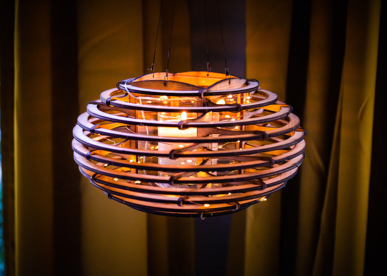 Mid-Century Modern Lantern Brings a Calm Vibe into Your Space. Inspired by Nature, this Nest lamp lights any room to create a retreat!