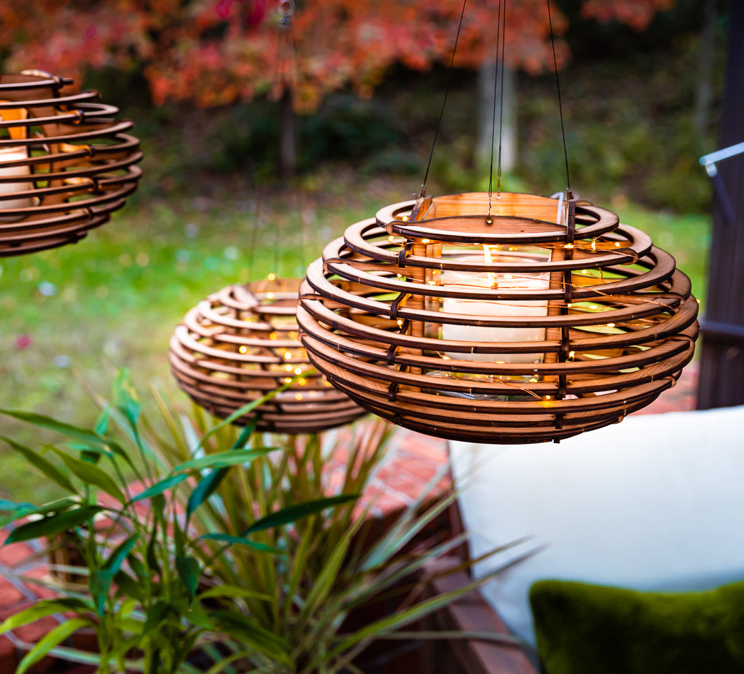 Mid-Century Modern Lantern Brings a Calm Vibe into Your Space. Inspired by Nature, this Nest lamp lights any room to create a retreat!
