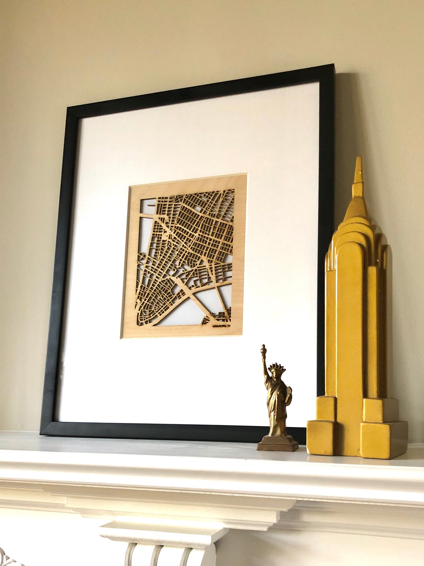 Custom Street Maps, 8x10" and 16x20" Wooden Street Cutouts
