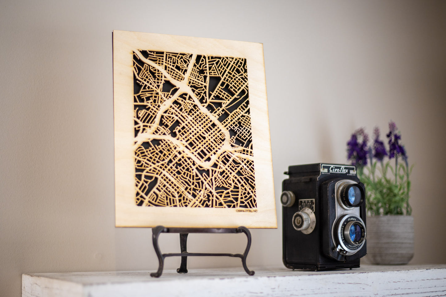 Custom Street Maps, 8x10" and 16x20" Wooden Street Cutouts