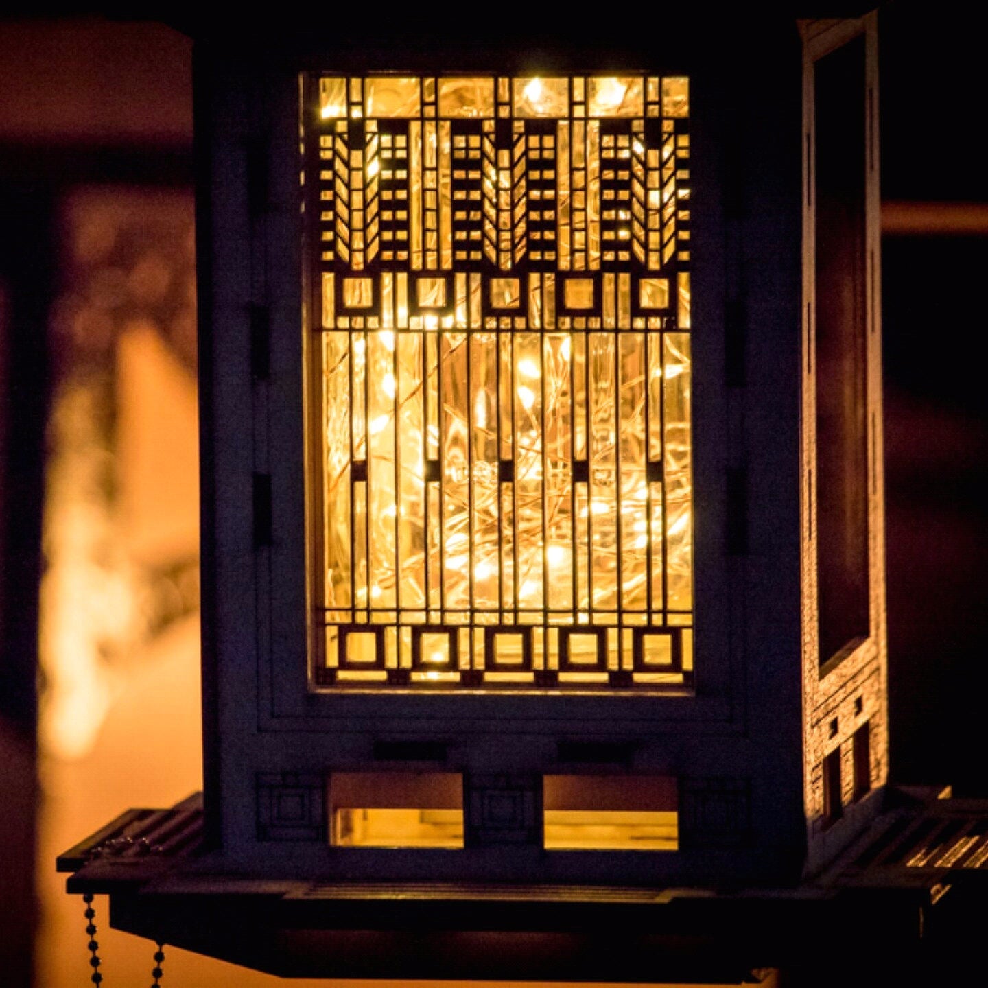 Bird Feeder, Craftsman Prairie Style Wooden 3D puzzle kit and lantern. DIY design you build!