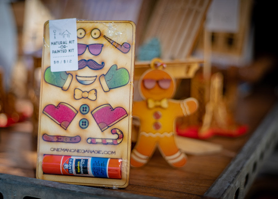 DIY Christmas Ornament Kits, Gingerbread Man & Snowman