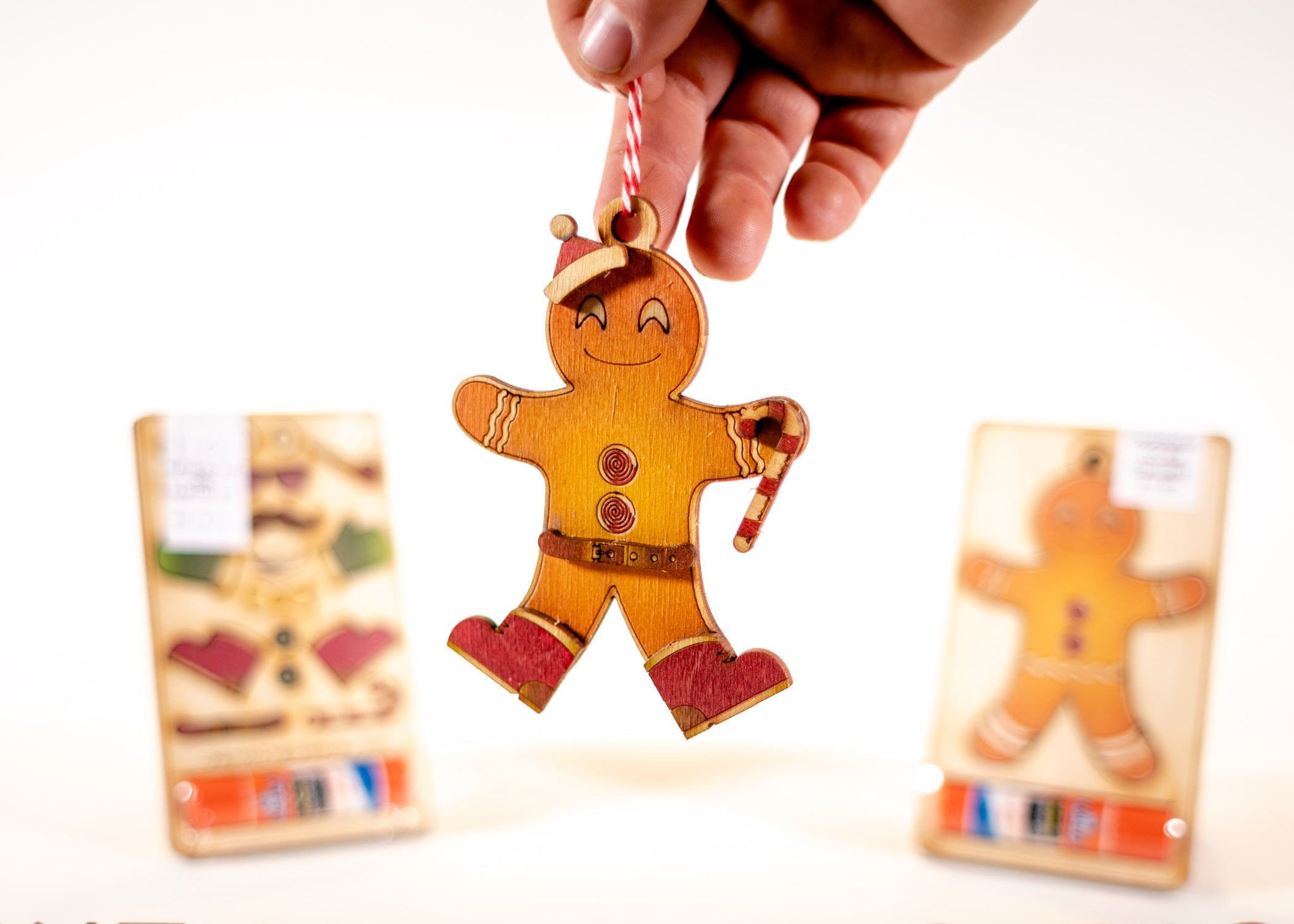 DIY Christmas Ornament Kits, Gingerbread Man & Snowman – One Man