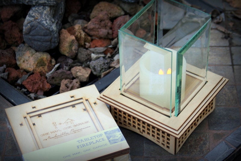 Replacement Glass Panel: Tabletop Glass Fireplace. 4x6 Clear Glass