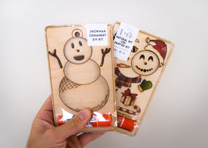 DIY Christmas Ornament Kits, Gingerbread Man & Snowman