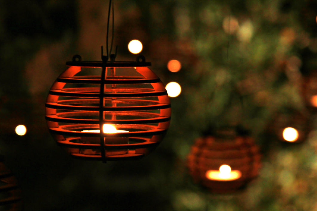 Firefly Luminairies. Wooden lantern kits for tealights. Light up your outdoor party!