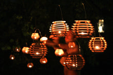Load image into Gallery viewer, Firefly Luminairies. Wooden lantern kits for tealights. Light up your outdoor party!