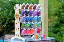 Load image into Gallery viewer, Embroidery Thread Organizer, holds 50 spools vertically taking up little space on your table
