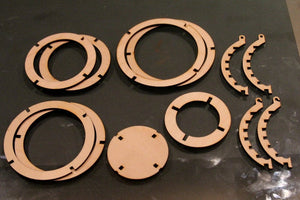 Firefly Luminairies. Wooden lantern kits for tealights. Light up your outdoor party!