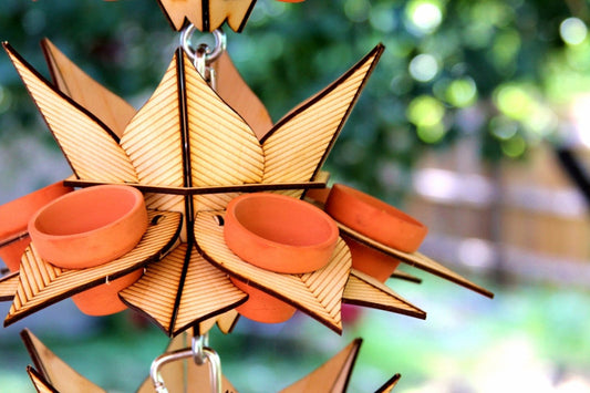 Flower Tower, Vertical Garden Hanging planter for succulents and herbs and anything else small.