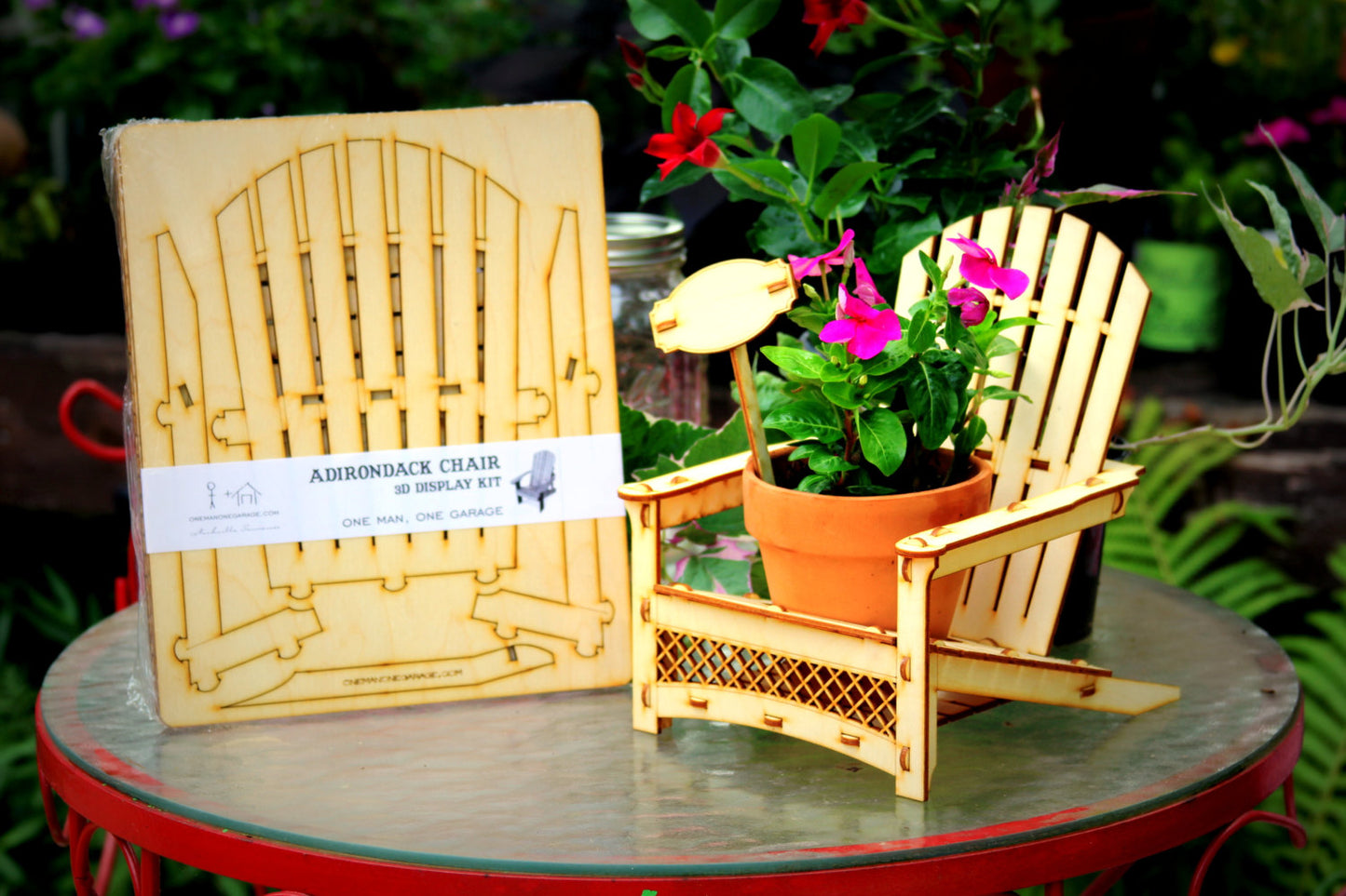 Adirondack Chair. Outdoor Planter, Drink Holder, Beach Buddy, Table Centerpiece, Party Decorations