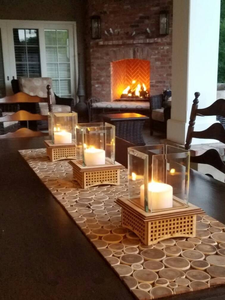 Tabletop Glass Fireplace, 2 sizes to warm your evening!